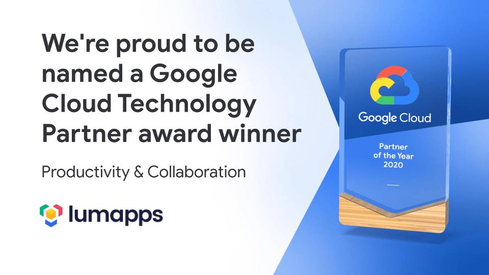 LumApps 2020 Google Award for Productivity and Collaboration